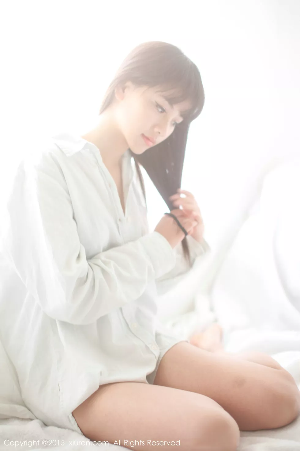 XiuRen第318期_嫩模美女七米baby红色格子裙学生装性感写真112P