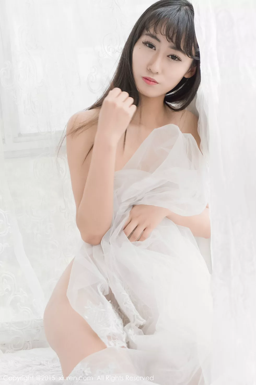 XiuRen第319期_长鞭子美女素素subaby透明黑纱情趣内衣写真50P