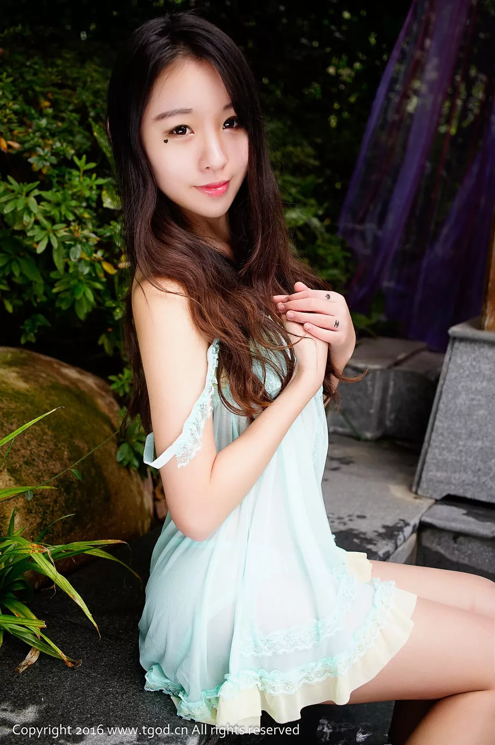 [TGOD推女神]2015.01.12_嫩模梓萱Crystal御水温泉旅拍丁字裤诱惑写真47P