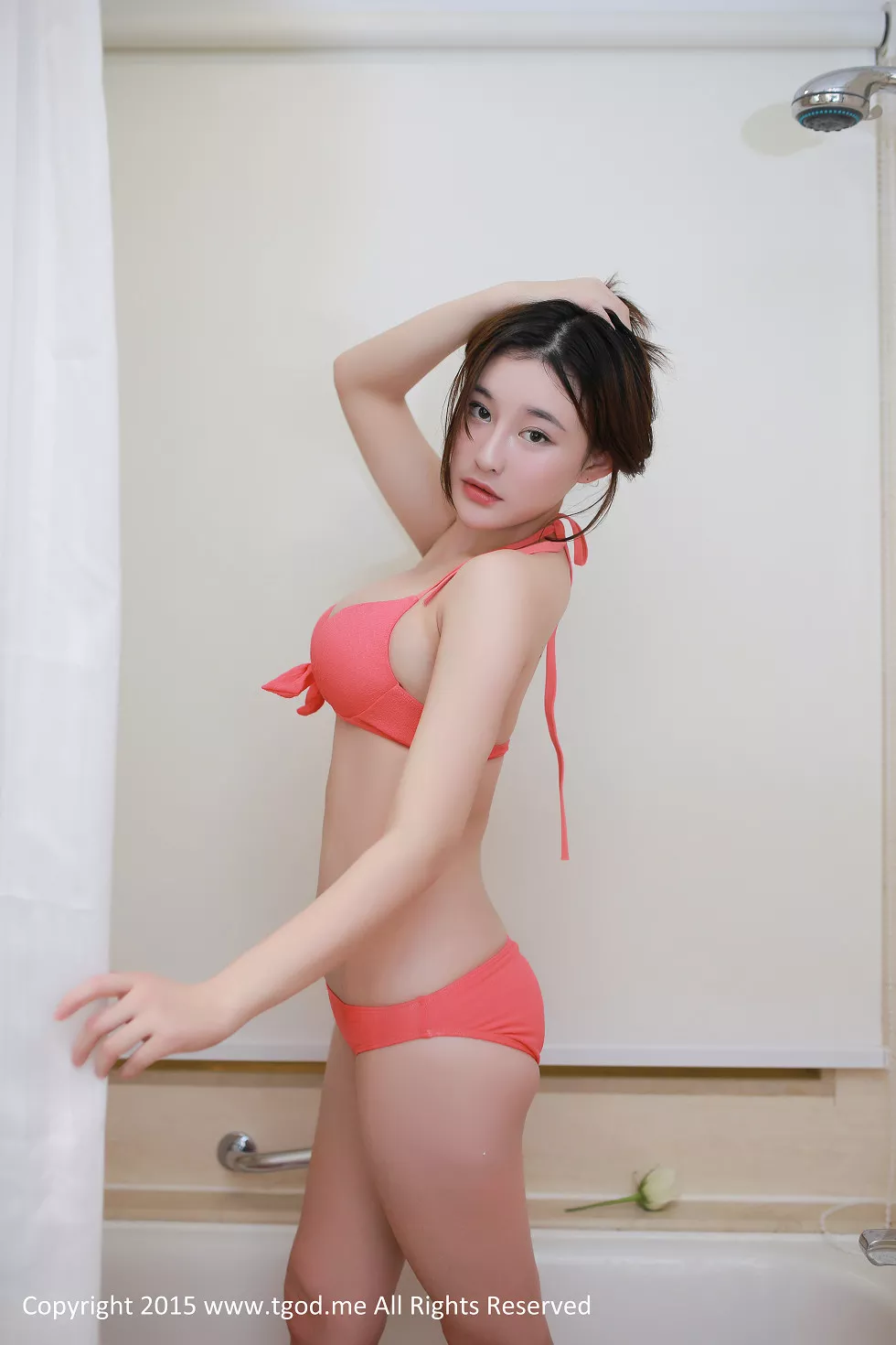 [TGOD推女神]2015.01.29_嫩模嘟嘟bear粉红内衣玫瑰浴秀完美肌肤写真20P