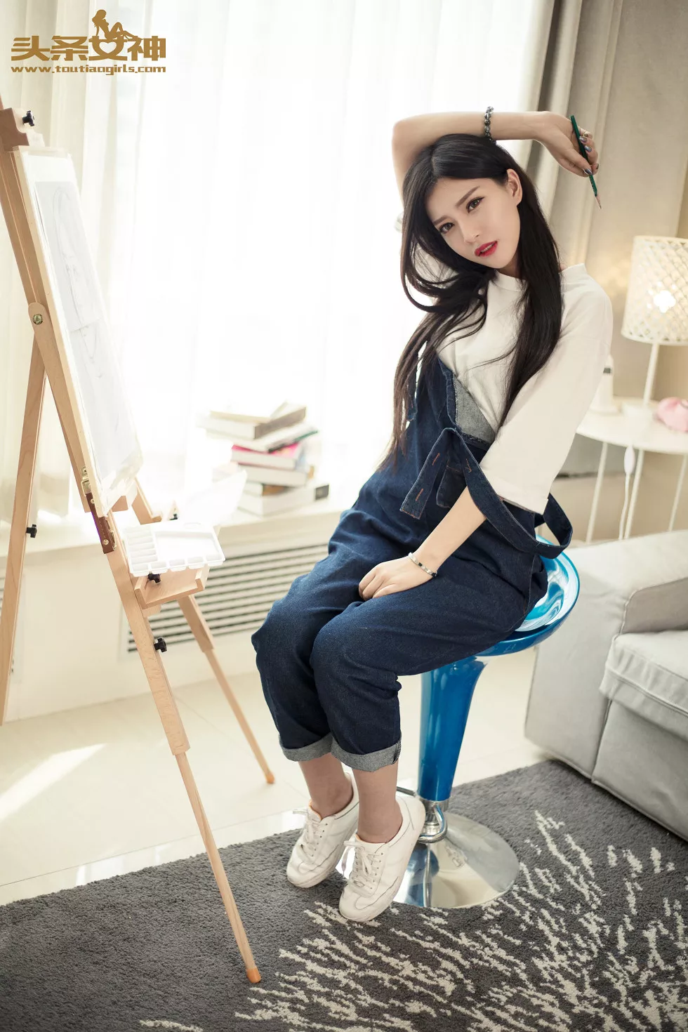 [Toutiao头条女神]No.021_油画小美女coco半裸上身迷人美乳写真41P