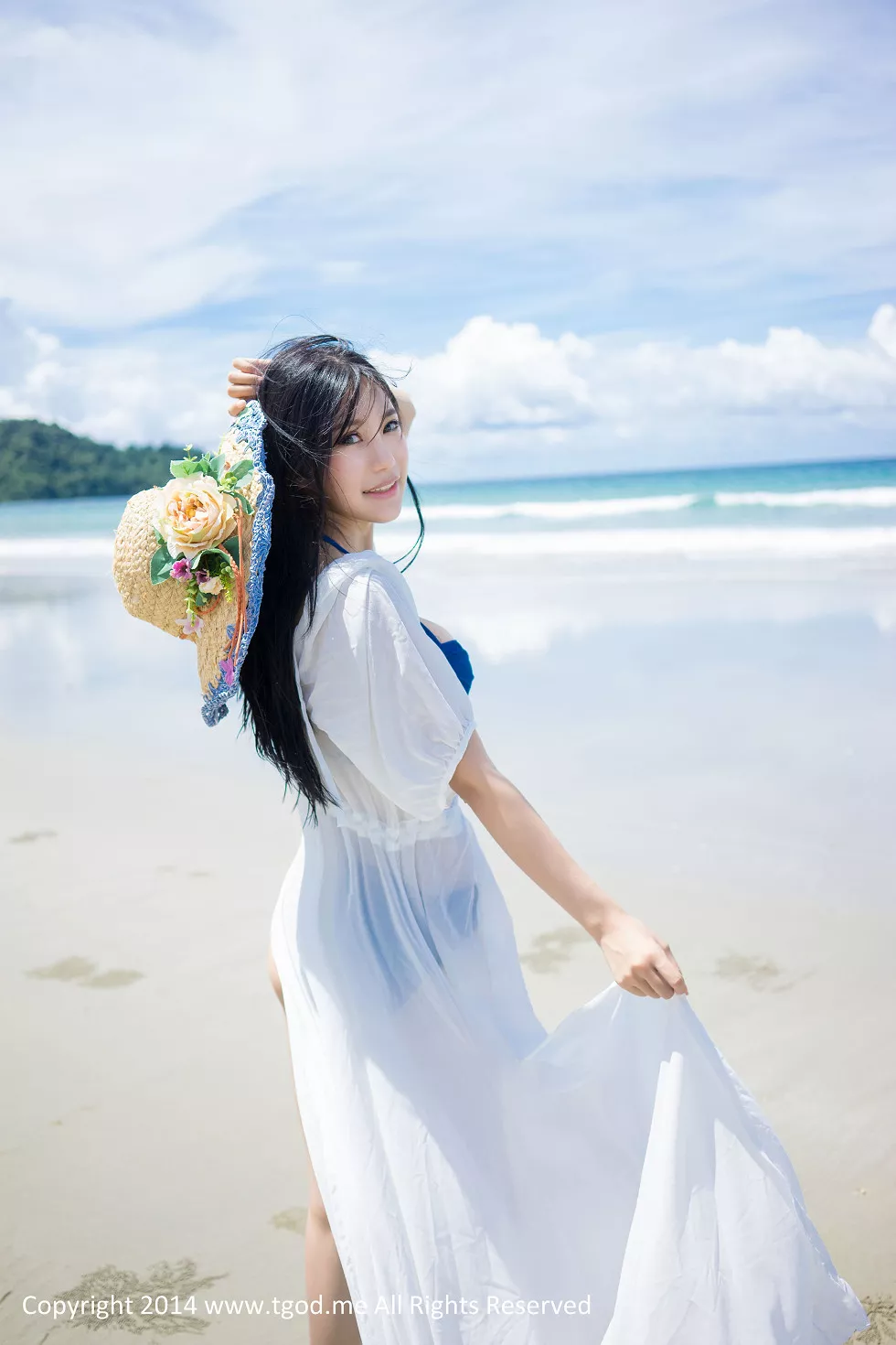 [TGOD推女神]2014.12.31_嫩模绮里嘉Ula沙巴旅拍沙滩仙子性感比基尼写真50P