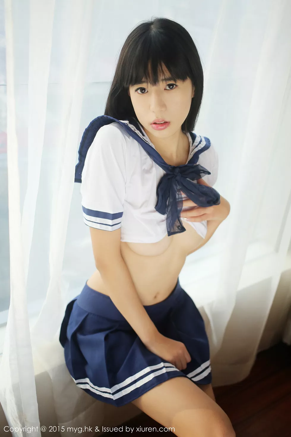 [MyGirl美媛馆]Vol.184_嫩模Ellie艾栗栗学生妹水手服真空秀美乳半球诱惑写真42P