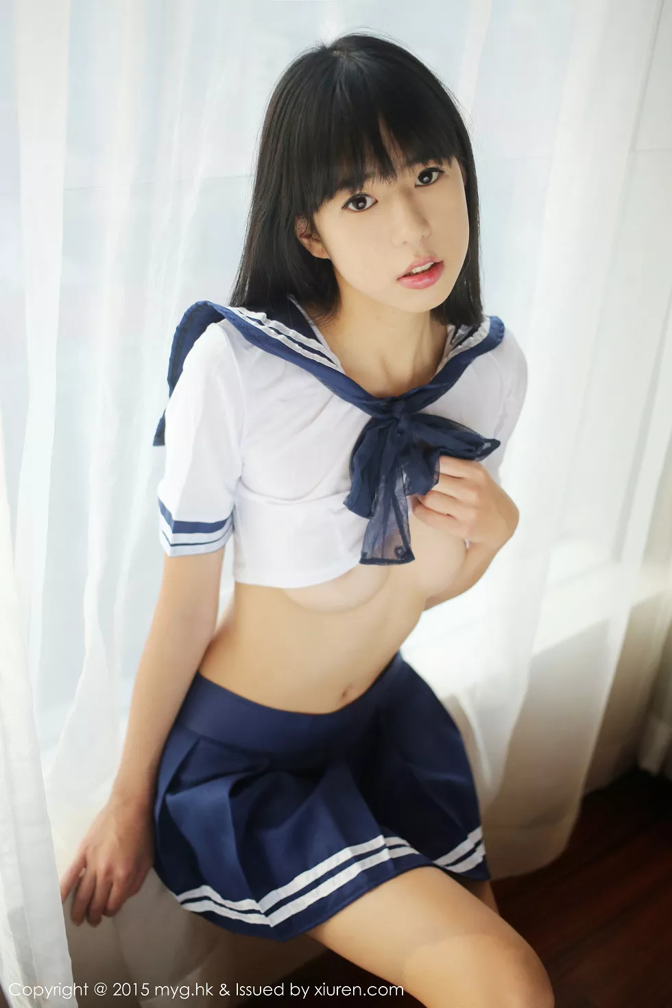 [MyGirl美媛馆]Vol.184_嫩模Ellie艾栗栗学生妹水手服真空秀美乳半球诱惑写真42P