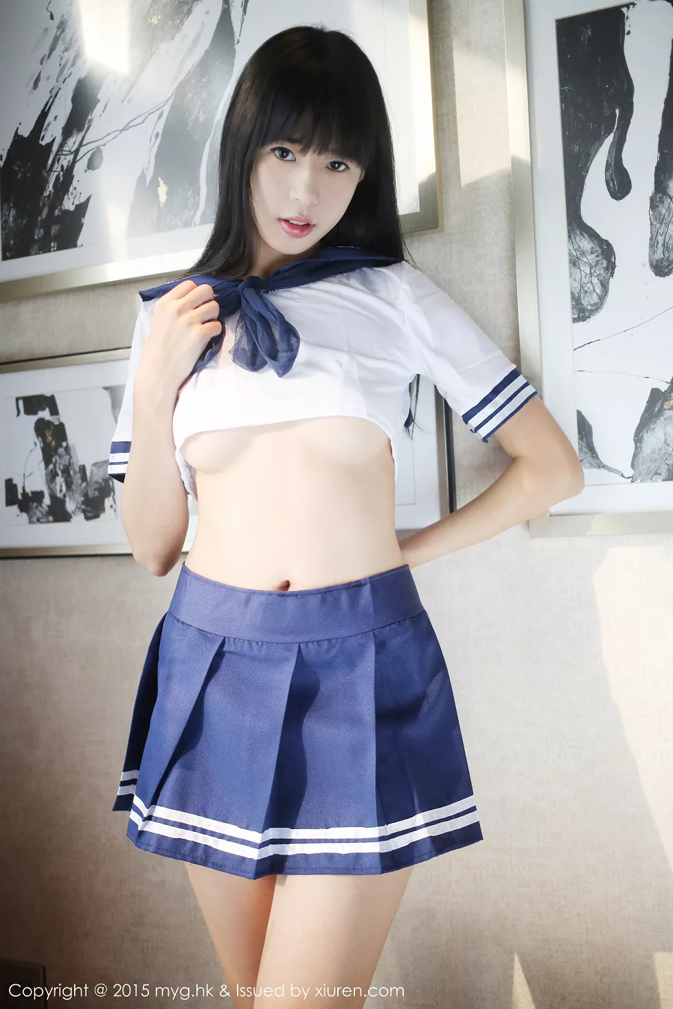 [MyGirl美媛馆]Vol.184_嫩模Ellie艾栗栗学生妹水手服真空秀美乳半球诱惑写真42P
