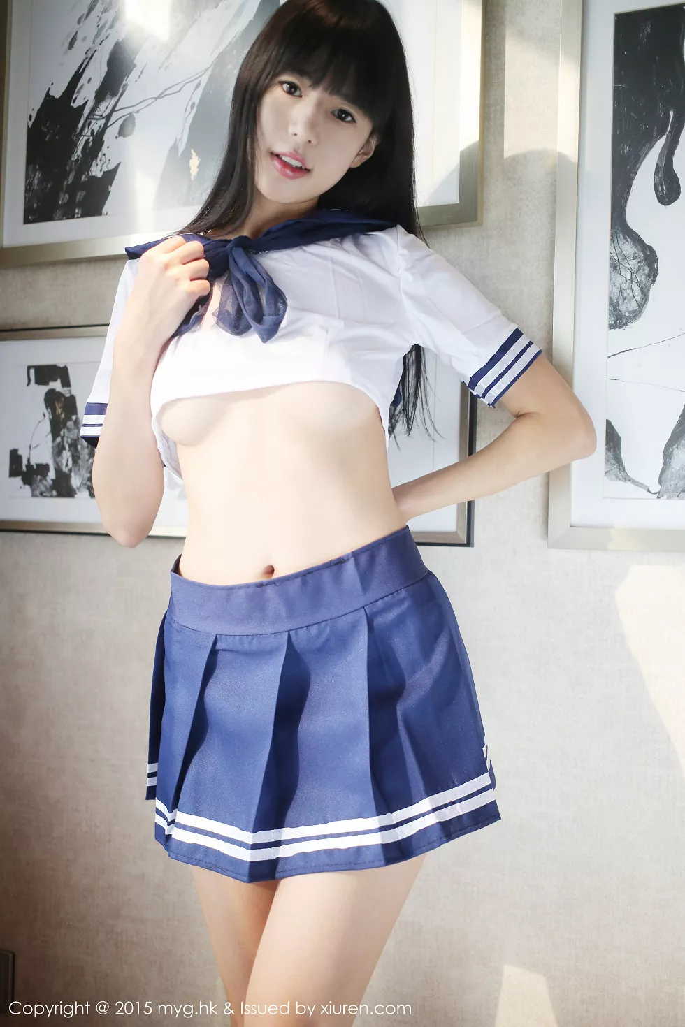 [MyGirl美媛馆]Vol.184_嫩模Ellie艾栗栗学生妹水手服真空秀美乳半球诱惑写真42P