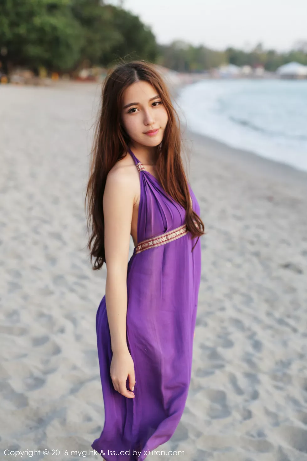 [MyGirl美媛馆]Vol.191_嫩模熊吖BOBO龙目岛旅拍沙滩边白纱裙下性感美臀写真67P