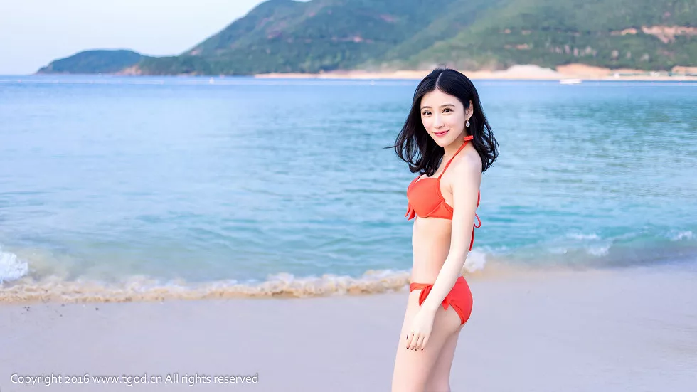 [TGOD推女神]2016.04.03_越南芽庄旅拍之施忆佳KITTY酱第一刊红色性感比基尼写真51P