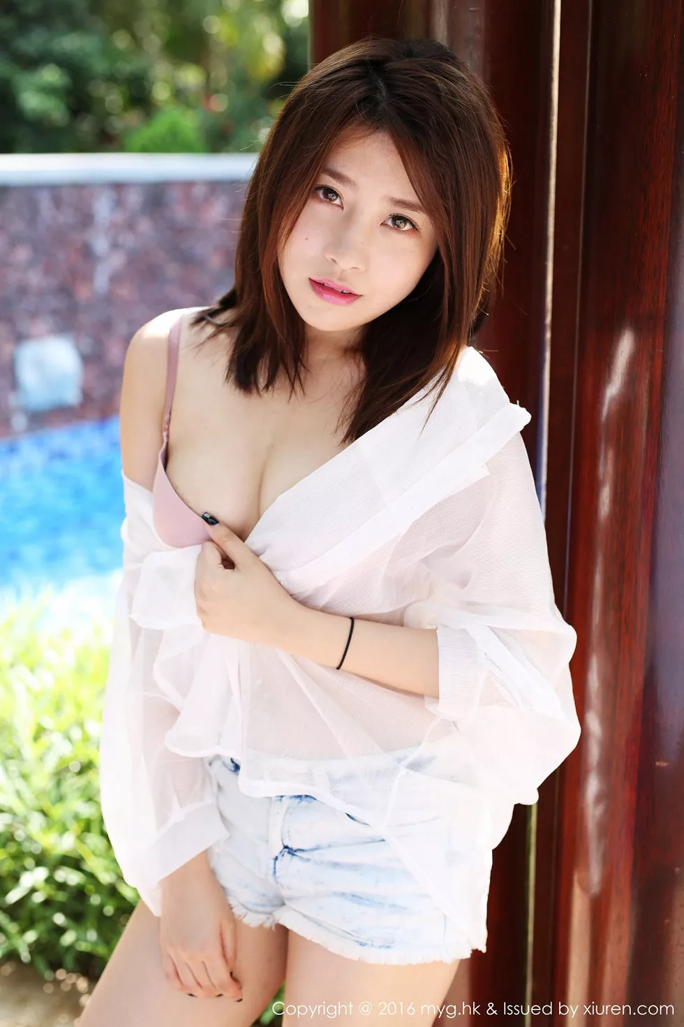 [MyGirl美媛馆]Vol.223_嫩模许诺Sabrina牛仔热裤性感内衣楚楚可人迷人写真53P
