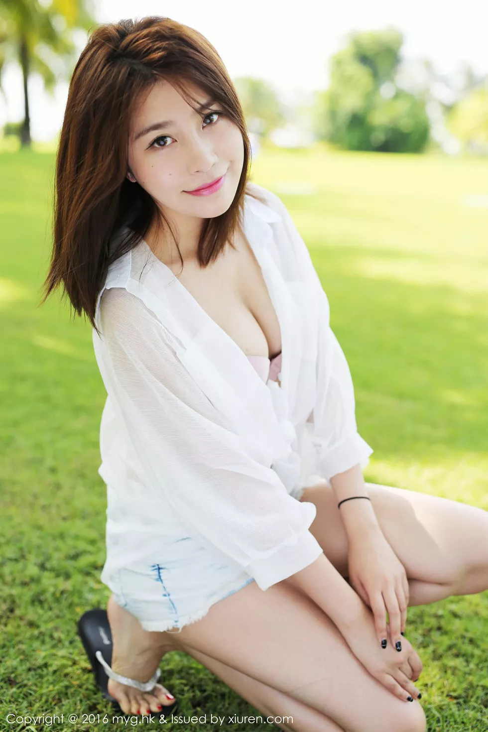 [MyGirl美媛馆]Vol.223_嫩模许诺Sabrina牛仔热裤性感内衣楚楚可人迷人写真53P