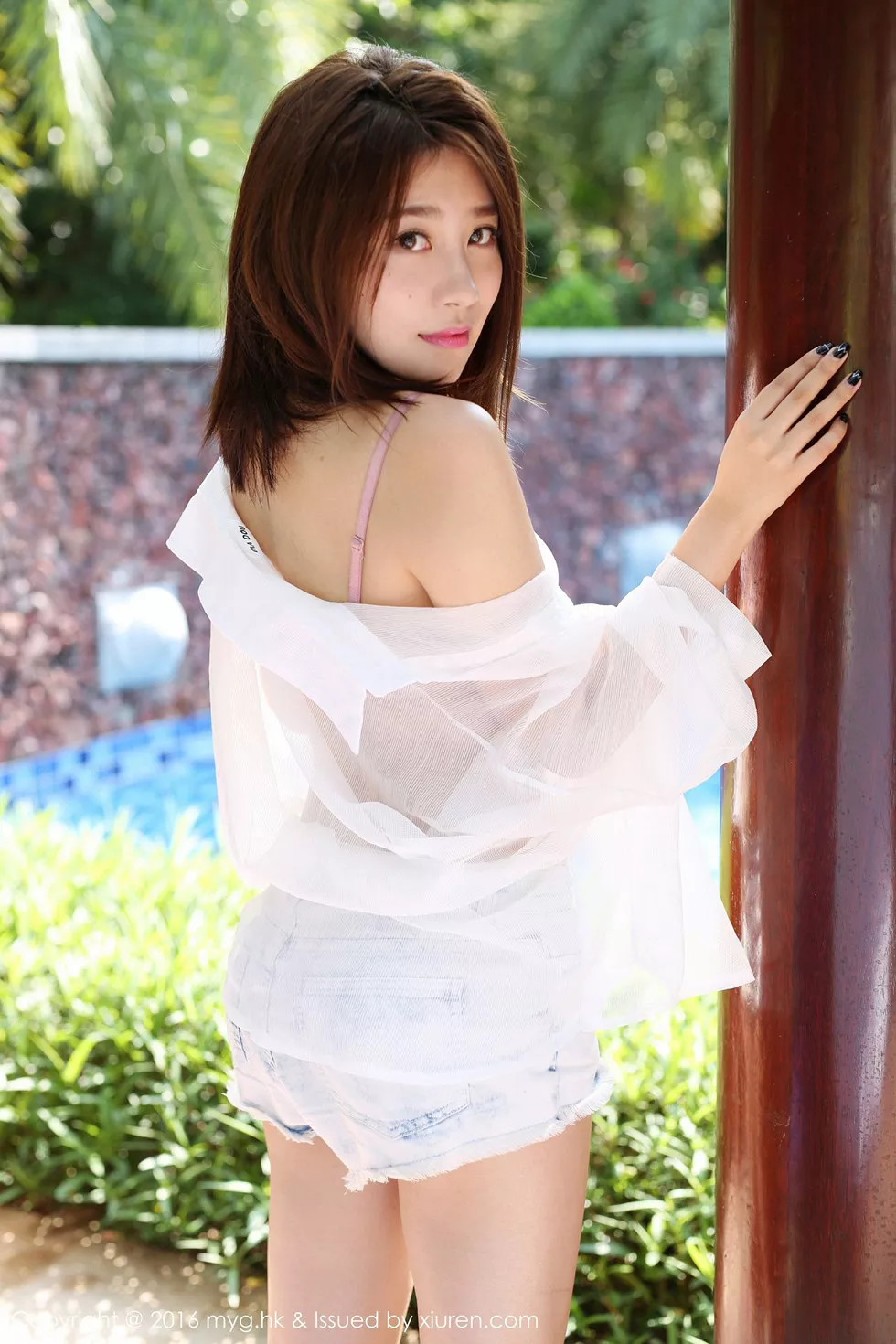 [MyGirl美媛馆]Vol.223_嫩模许诺Sabrina牛仔热裤性感内衣楚楚可人迷人写真53P