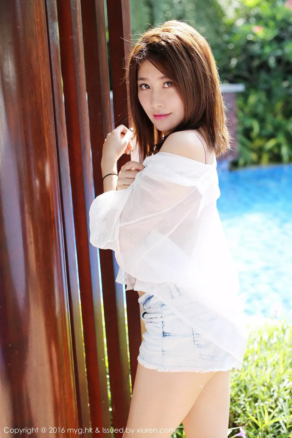 [MyGirl美媛馆]Vol.223_嫩模许诺Sabrina牛仔热裤性感内衣楚楚可人迷人写真53P