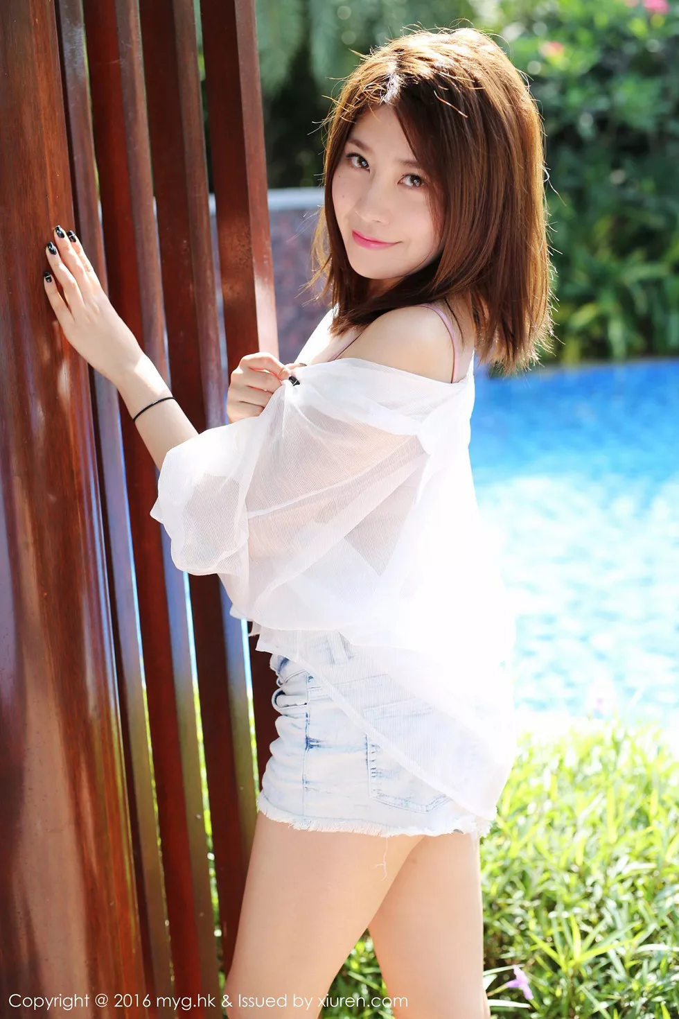 [MyGirl美媛馆]Vol.223_嫩模许诺Sabrina牛仔热裤性感内衣楚楚可人迷人写真53P