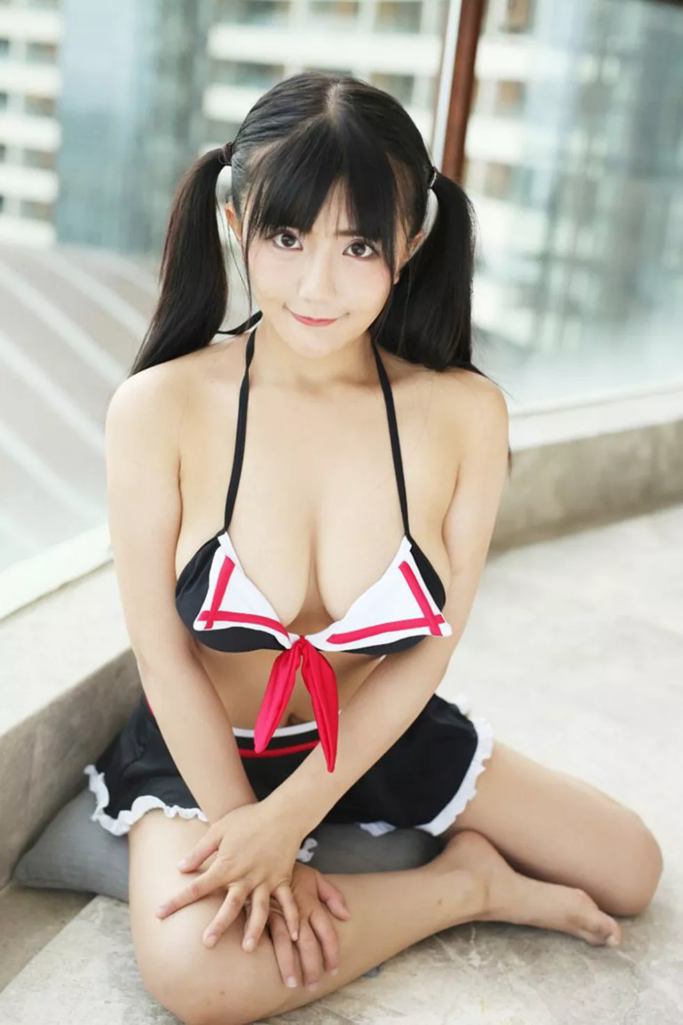 [MyGirl美媛馆]Vol.226_新人嫩模阿乖Kiddo三亚旅拍性感比基尼爆乳诱惑写真54P