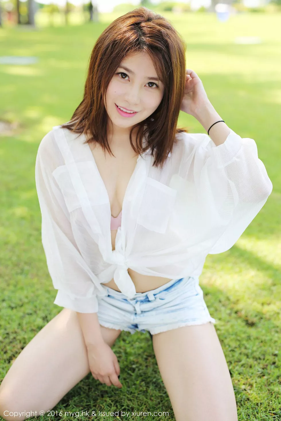 [MyGirl美媛馆]Vol.223_嫩模许诺Sabrina牛仔热裤性感内衣楚楚可人迷人写真53P