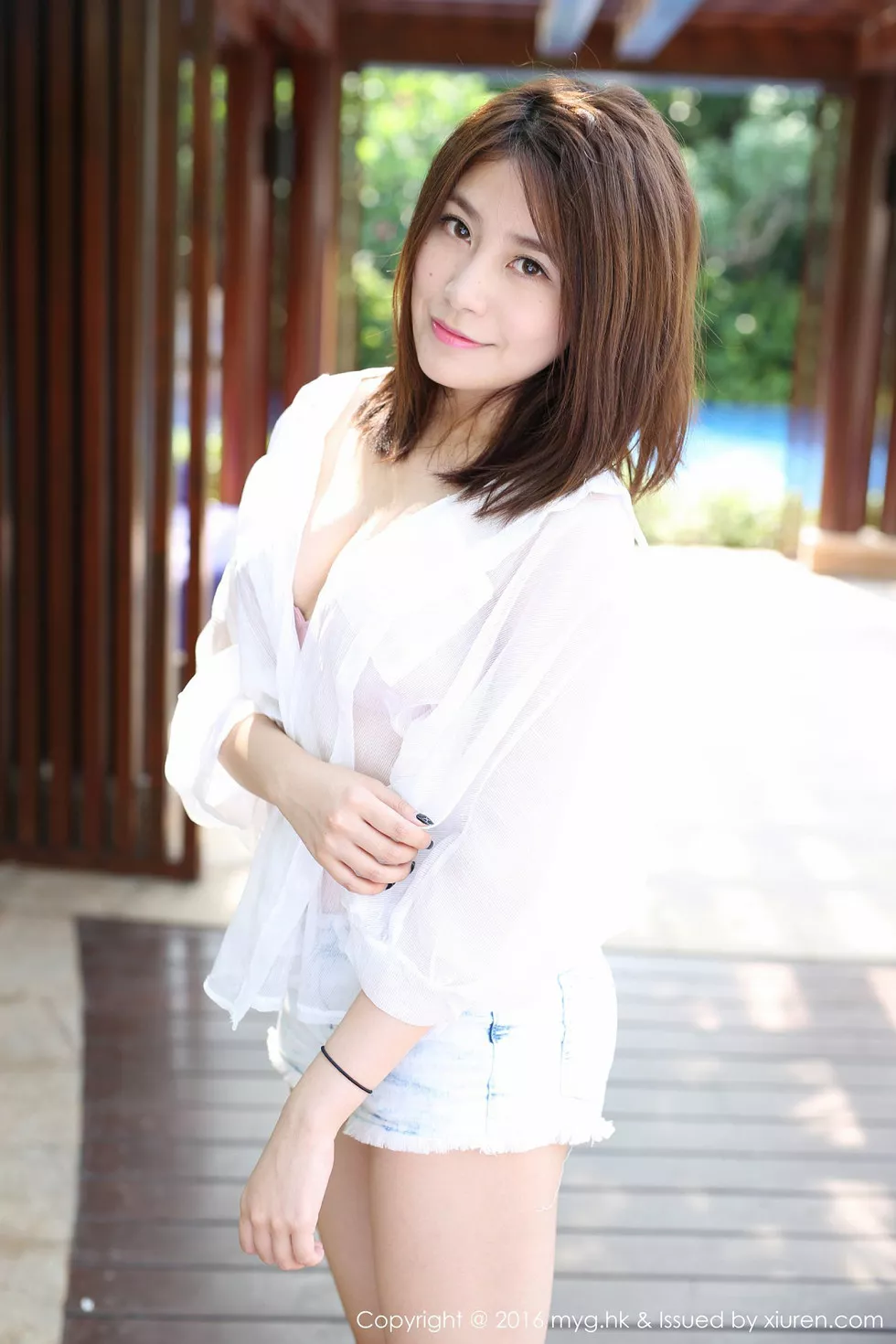 [MyGirl美媛馆]Vol.223_嫩模许诺Sabrina牛仔热裤性感内衣楚楚可人迷人写真53P
