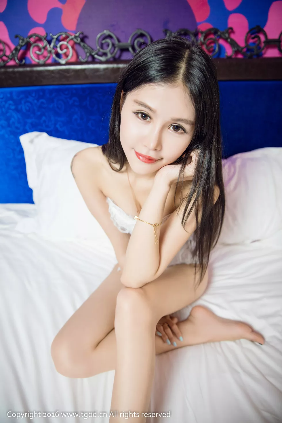 [TGOD推女神]2016.06.16_嫩模静宸居家私房白色丁字裤白嫩肌肤诱惑翘臀写真43P