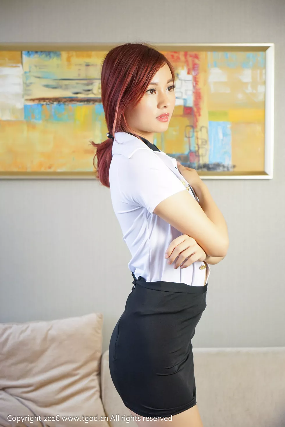 [TGOD推女神]2016.06.16_嫩模爱丽高级白领制服慢脱秀半球半裸下身撩人诱惑写真58P