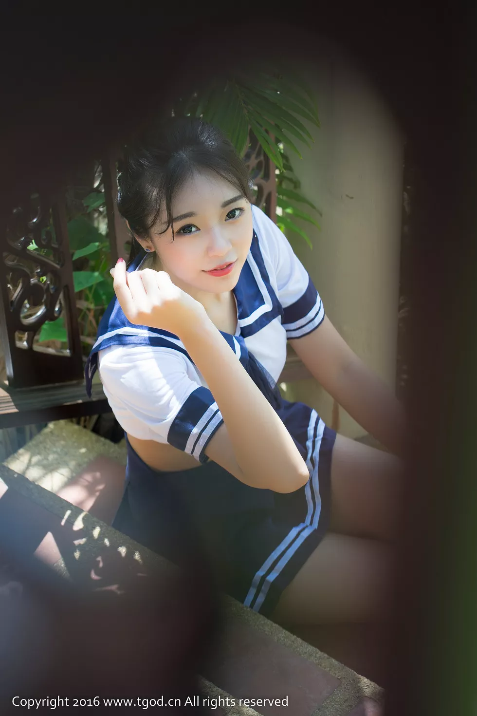 [TGOD推女神]2016.07.10_苏梅岛旅拍之可乐Vicky第一刊水手学生制服湿身诱惑写真45P