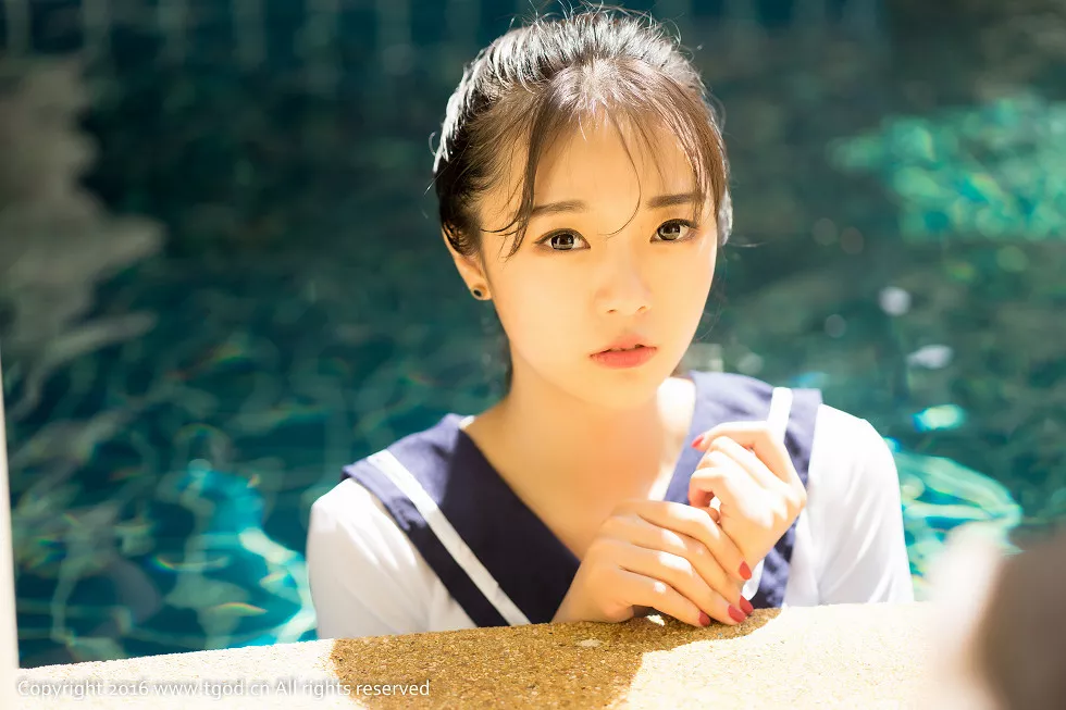[TGOD推女神]2016.07.10_苏梅岛旅拍之可乐Vicky第一刊水手学生制服湿身诱惑写真45P