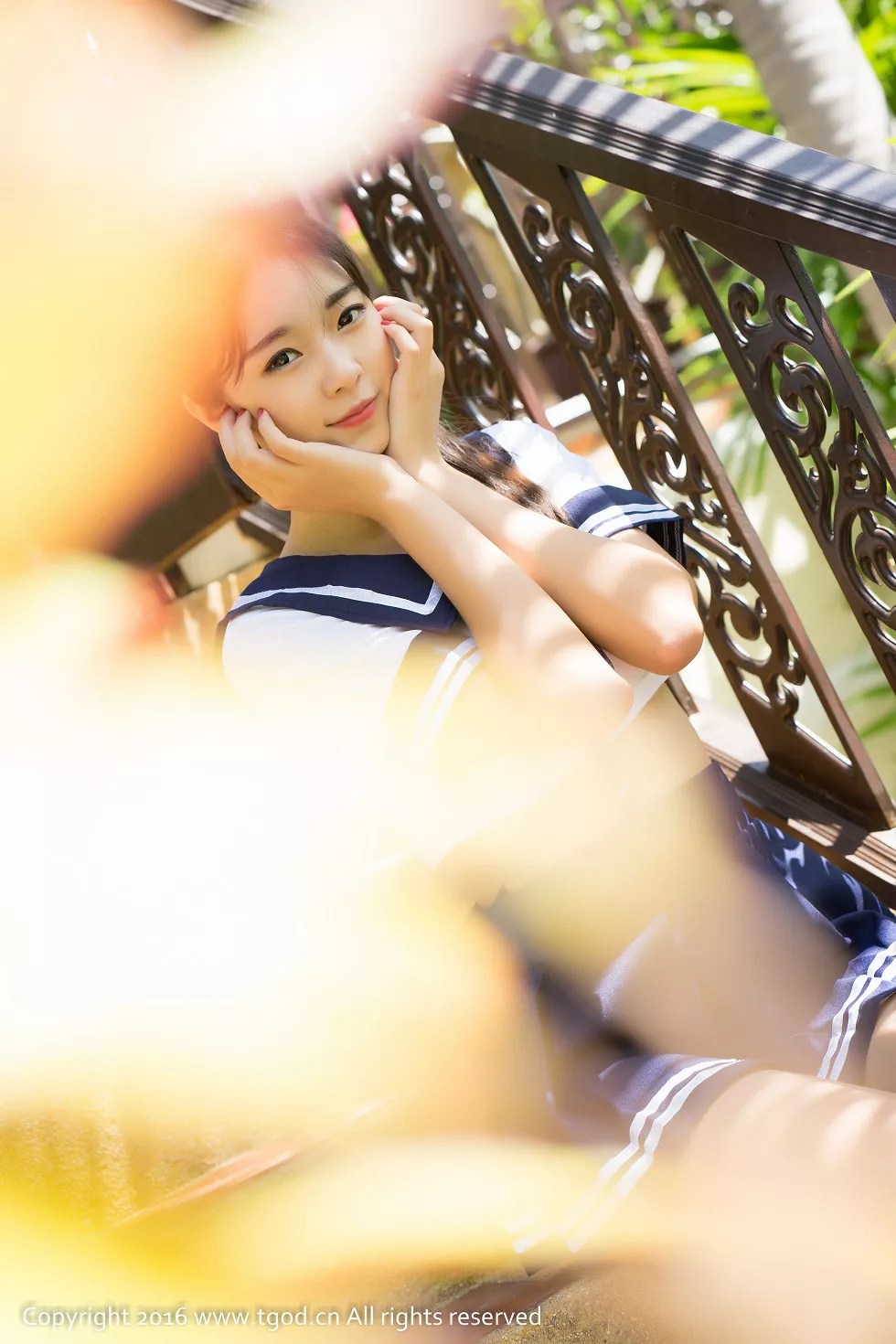 [TGOD推女神]2016.07.10_苏梅岛旅拍之可乐Vicky第一刊水手学生制服湿身诱惑写真45P