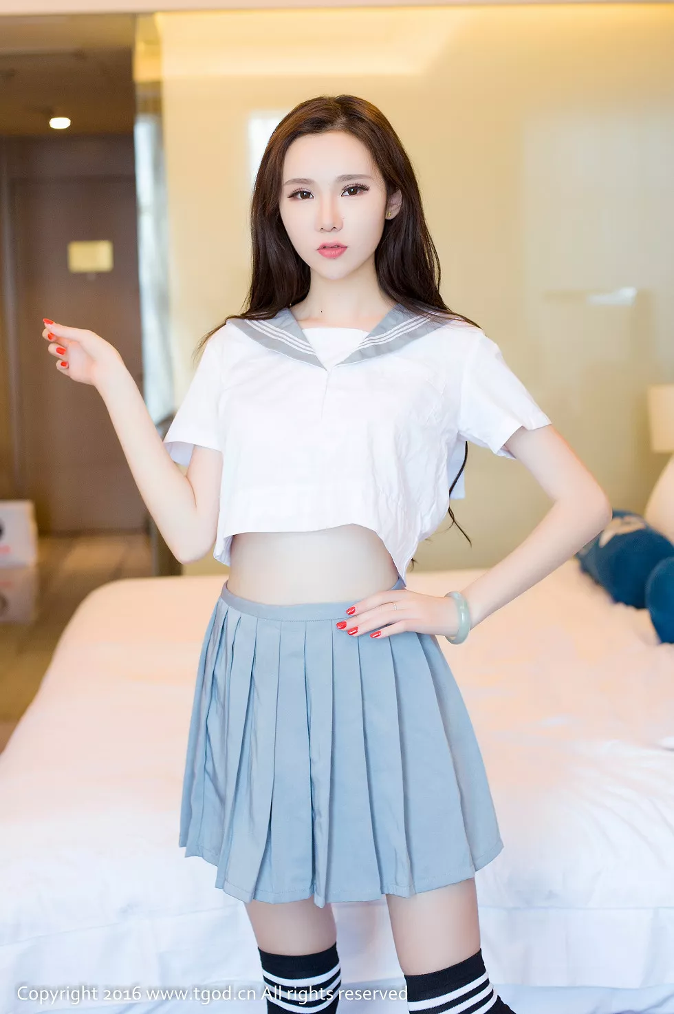 [TGOD推女神]2016.10.14_美女学霸萌琪琪Lrene黑色透视睡衣秀美乳妩媚诱惑写真60P