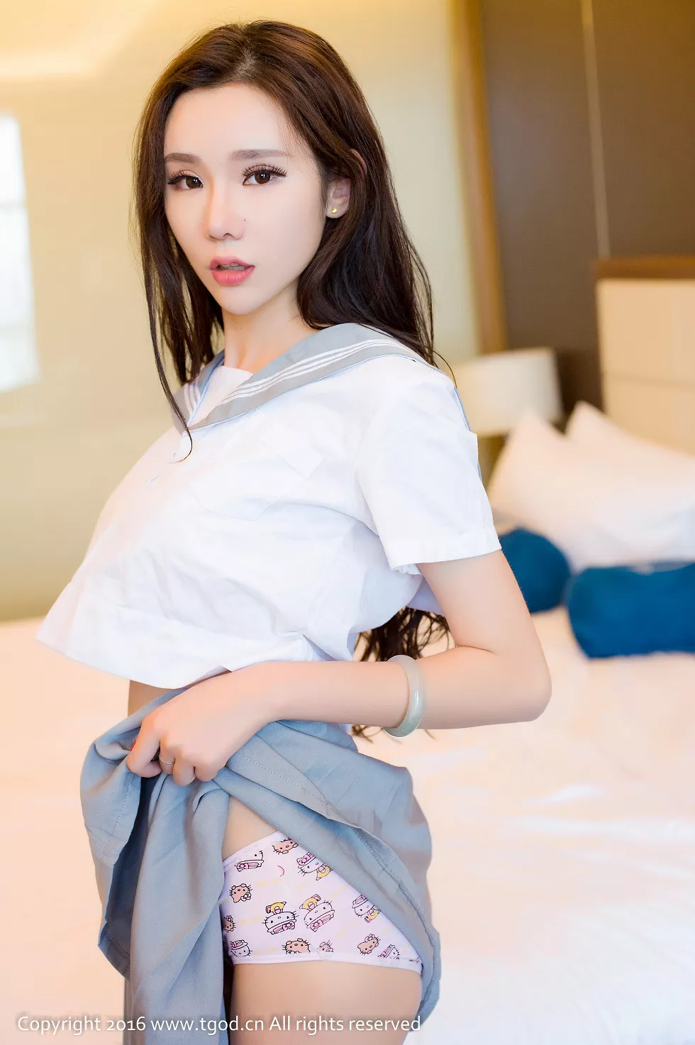 [TGOD推女神]2016.10.14_美女学霸萌琪琪Lrene黑色透视睡衣秀美乳妩媚诱惑写真60P
