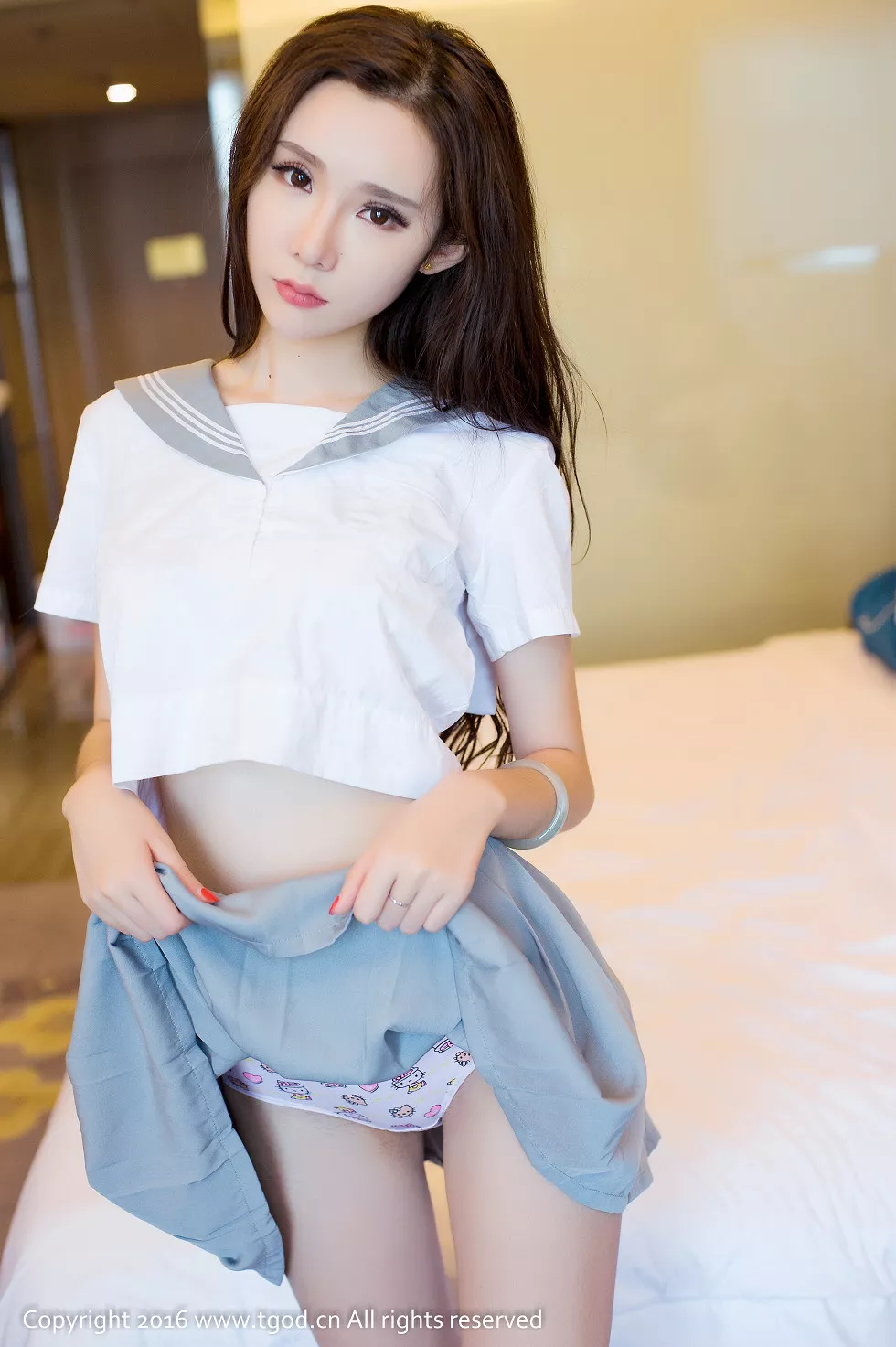 [TGOD推女神]2016.10.14_美女学霸萌琪琪Lrene黑色透视睡衣秀美乳妩媚诱惑写真60P