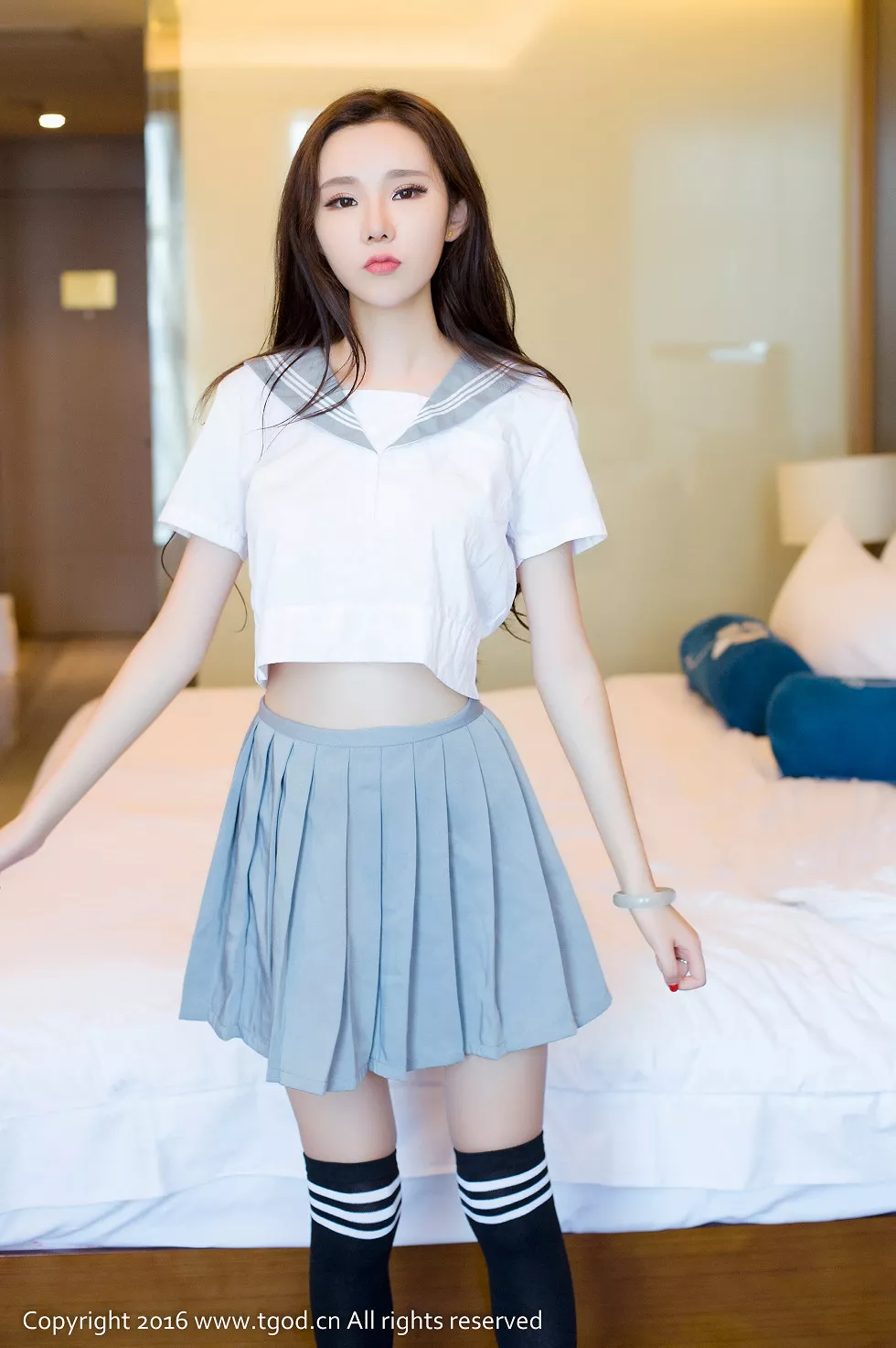 [TGOD推女神]2016.10.14_美女学霸萌琪琪Lrene黑色透视睡衣秀美乳妩媚诱惑写真60P
