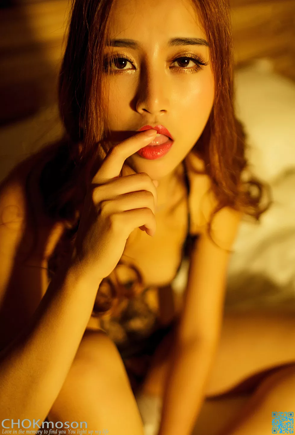 CHOKmoson脱神作品之《花蕾人体》嫩模黑色蕾丝情趣内衣大尺度诱惑写真102P