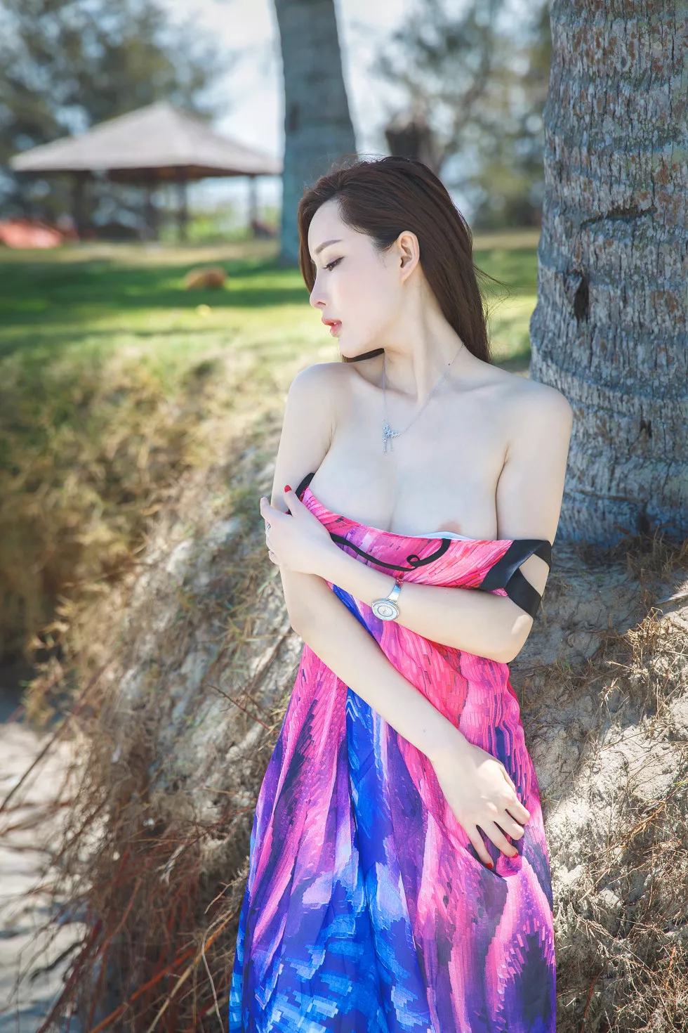 绝美靓模周妍希(土肥圆矮挫穷)沙巴旅拍无圣光大尺度露豪乳诱惑写真66P