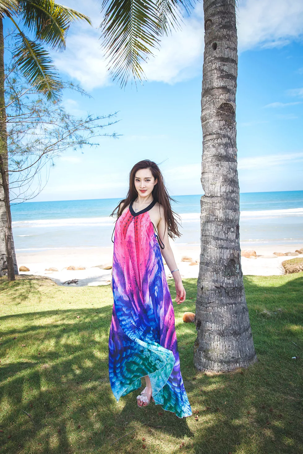 绝美靓模周妍希(土肥圆矮挫穷)沙巴旅拍无圣光大尺度露豪乳诱惑写真66P