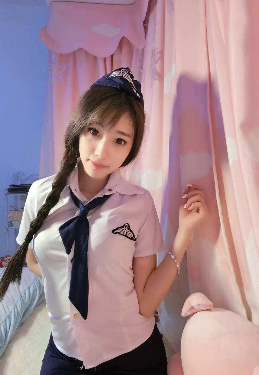 嫩模杨晨晨Sugar居家空姐制服2套爆乳诱惑写真134P