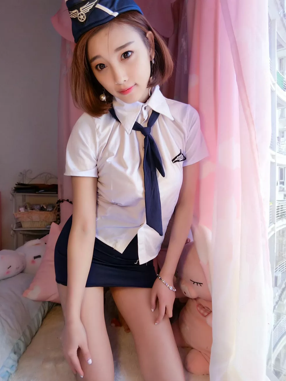 嫩模杨晨晨Sugar居家空姐制服2套爆乳诱惑写真134P
