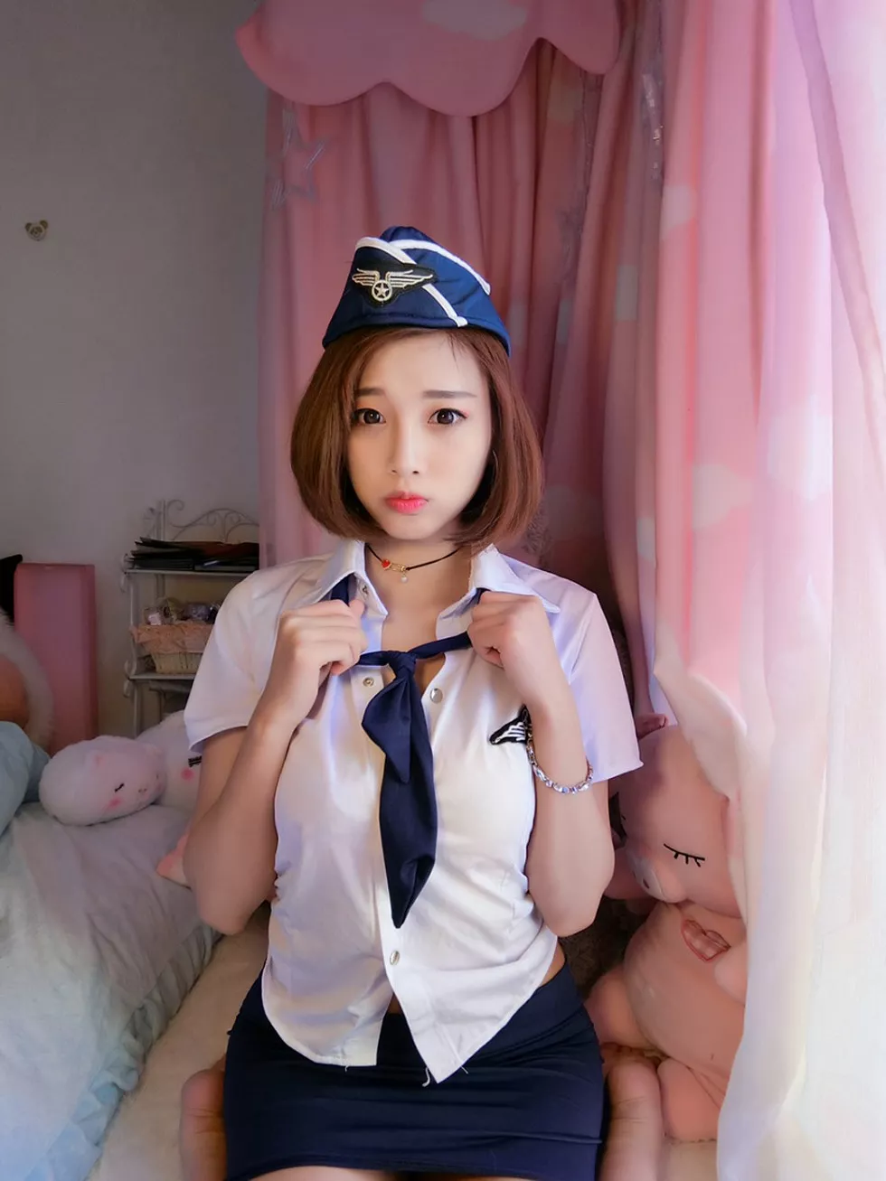 嫩模杨晨晨Sugar居家空姐制服2套爆乳诱惑写真134P