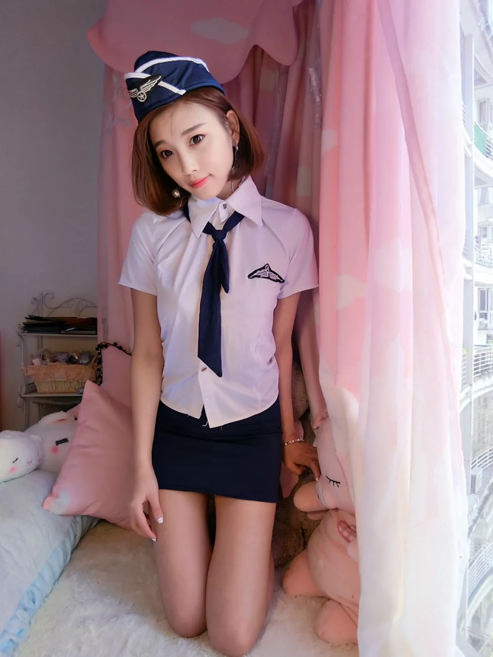 嫩模杨晨晨Sugar居家空姐制服2套爆乳诱惑写真134P