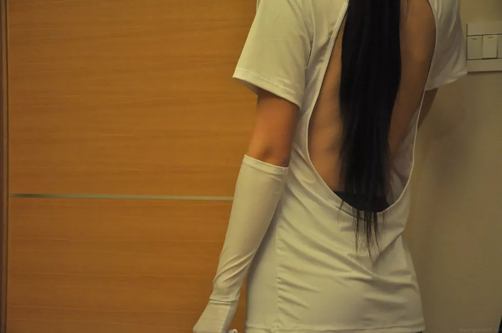 PANS阳阳内部定制小护士服无内灰丝裤袜+无内紫丝裤袜撩人诱惑写真228P