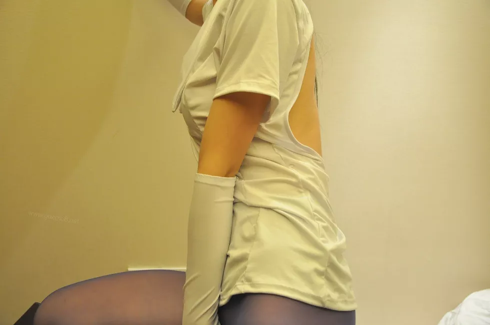 PANS阳阳内部定制小护士服无内灰丝裤袜+无内紫丝裤袜撩人诱惑写真228P