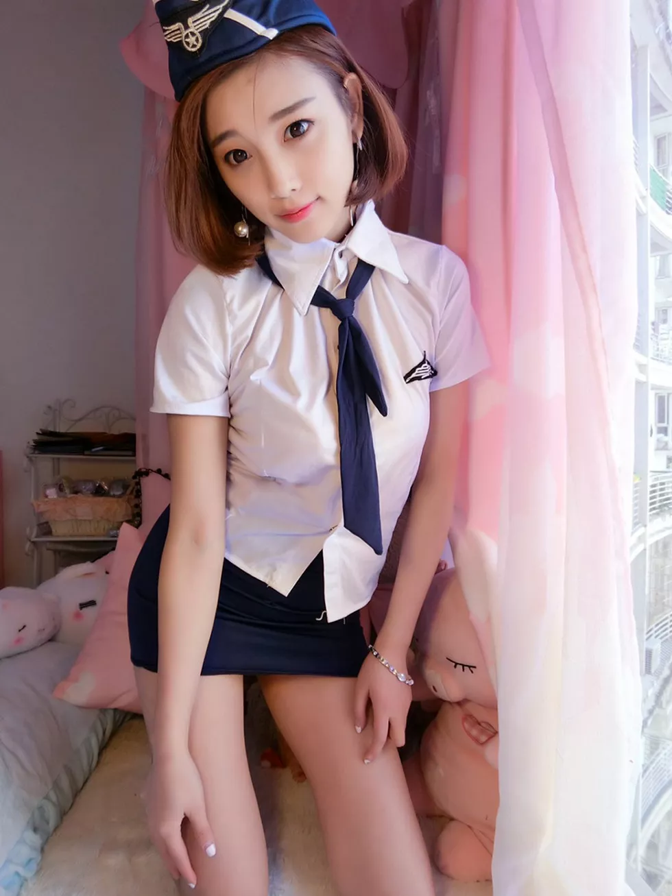 嫩模杨晨晨Sugar居家空姐制服2套爆乳诱惑写真134P