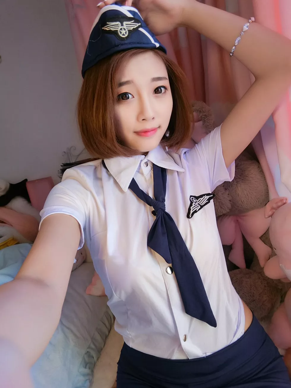 嫩模杨晨晨Sugar居家空姐制服2套爆乳诱惑写真134P