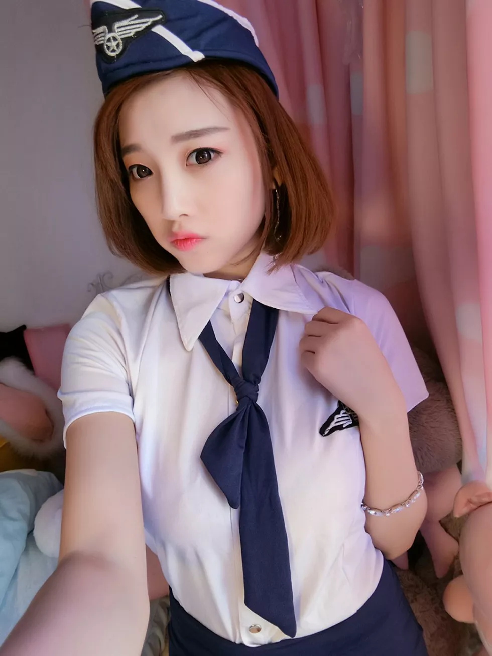 嫩模杨晨晨Sugar居家空姐制服2套爆乳诱惑写真134P