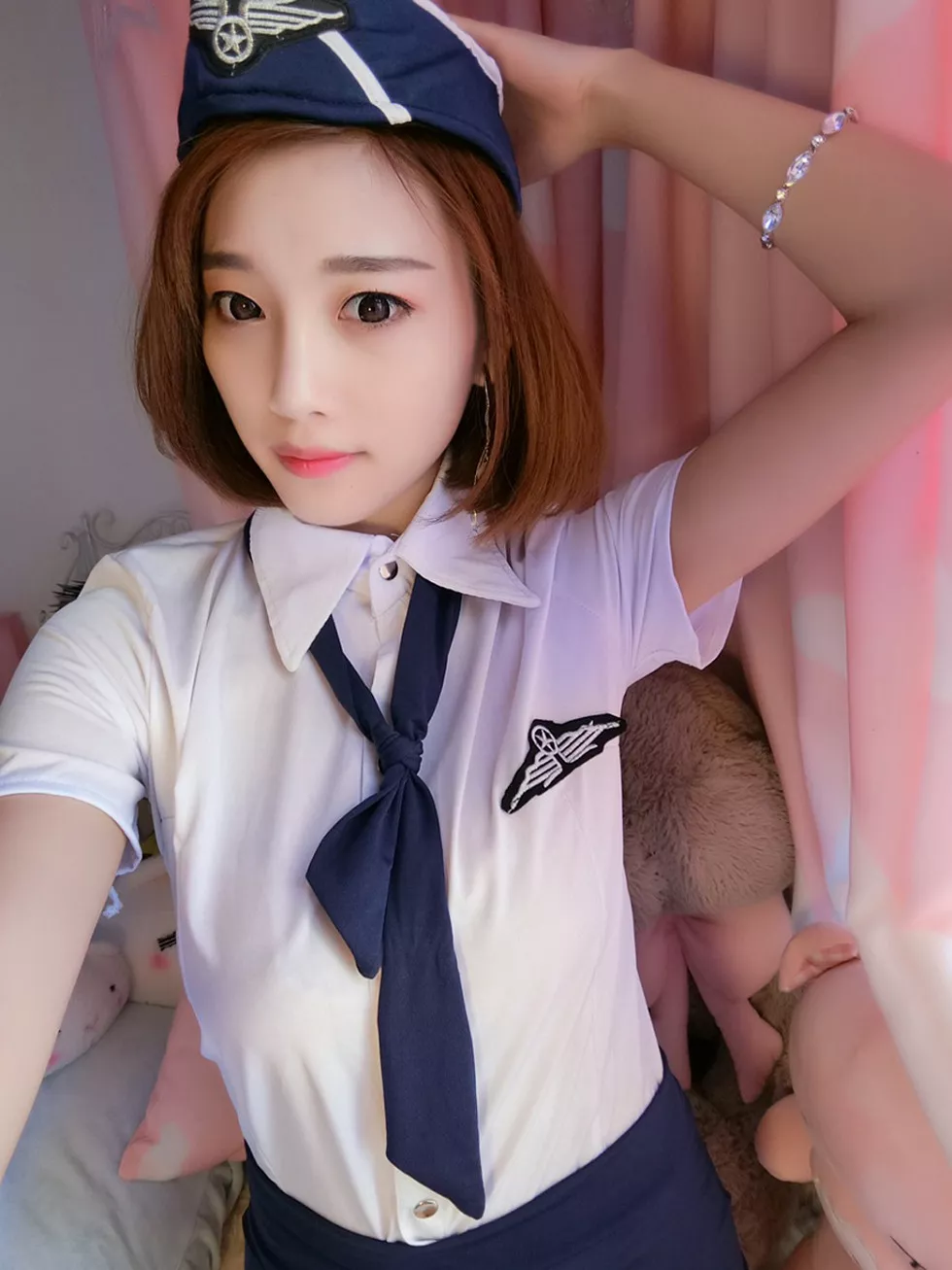 嫩模杨晨晨Sugar居家空姐制服2套爆乳诱惑写真134P