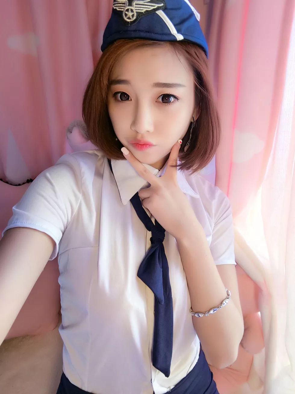 嫩模杨晨晨Sugar居家空姐制服2套爆乳诱惑写真134P