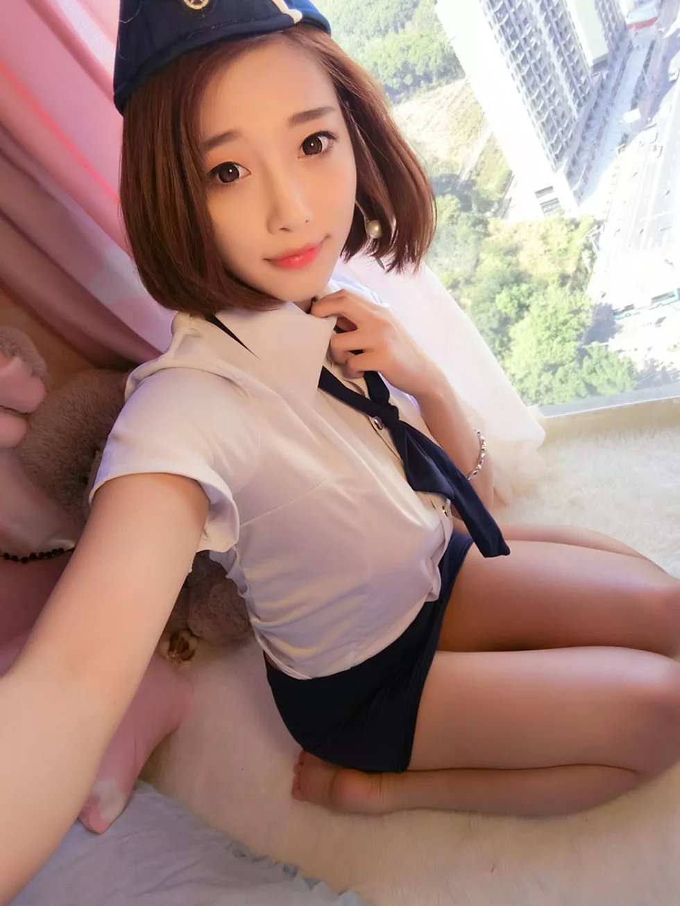 嫩模杨晨晨Sugar居家空姐制服2套爆乳诱惑写真134P