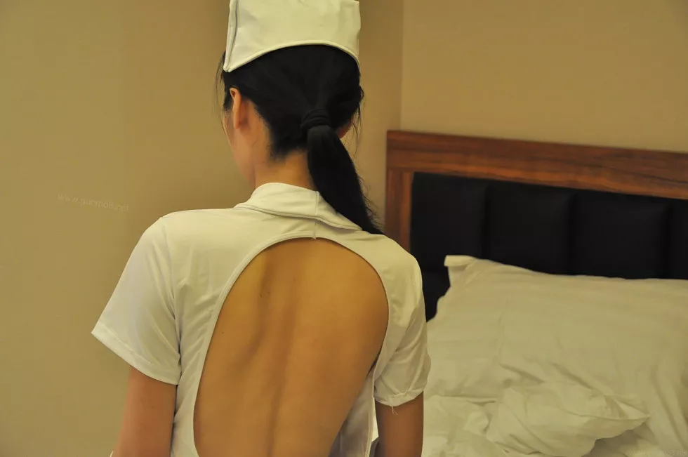 PANS阳阳内部定制小护士服无内灰丝裤袜+无内紫丝裤袜撩人诱惑写真228P