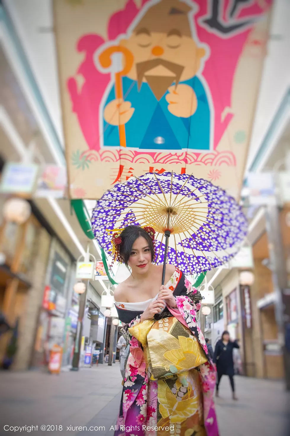 XiuRen第930_嫩模许诺Sabrina日本旅拍花魁造型性感和服系列写真36P