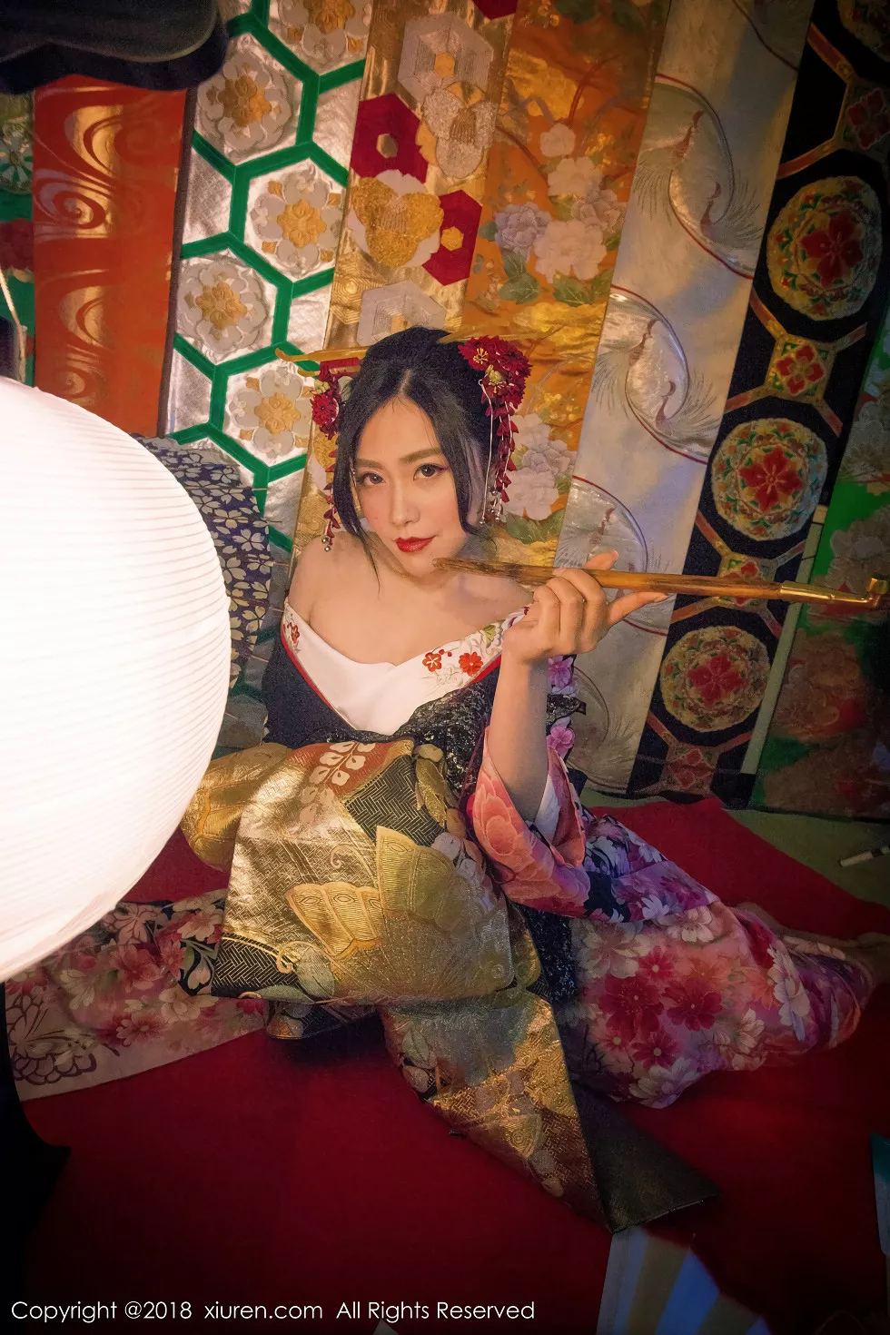 XiuRen第930_嫩模许诺Sabrina日本旅拍花魁造型性感和服系列写真36P