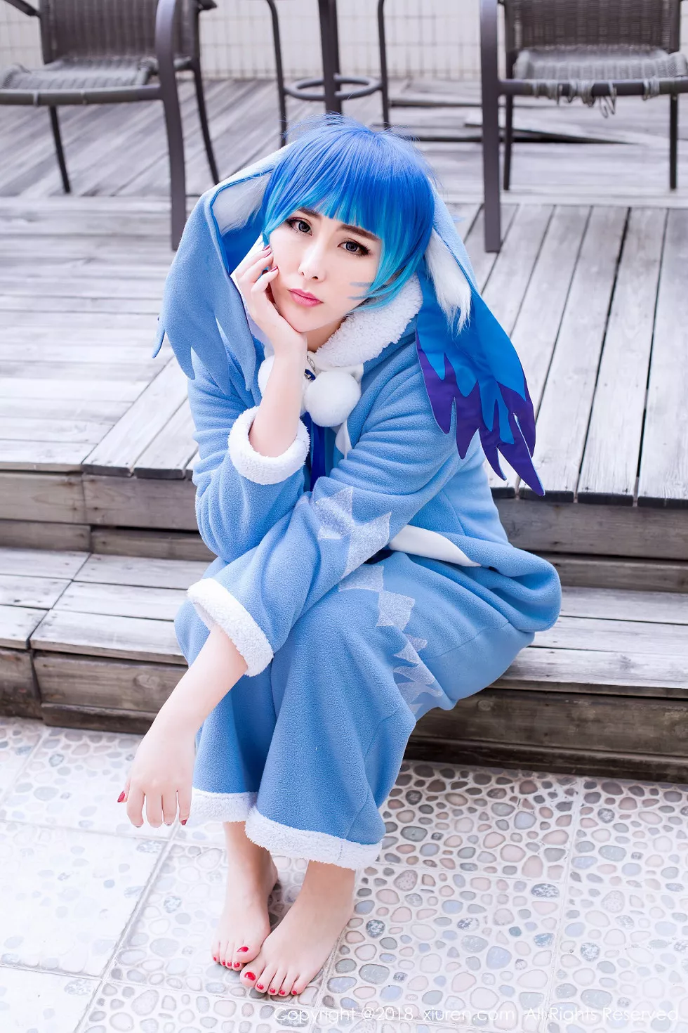 XiuRen第1096期_嫩模孟狐狸FoxYini居家私房脱白衬衣全裸美体惹火诱惑写真31P