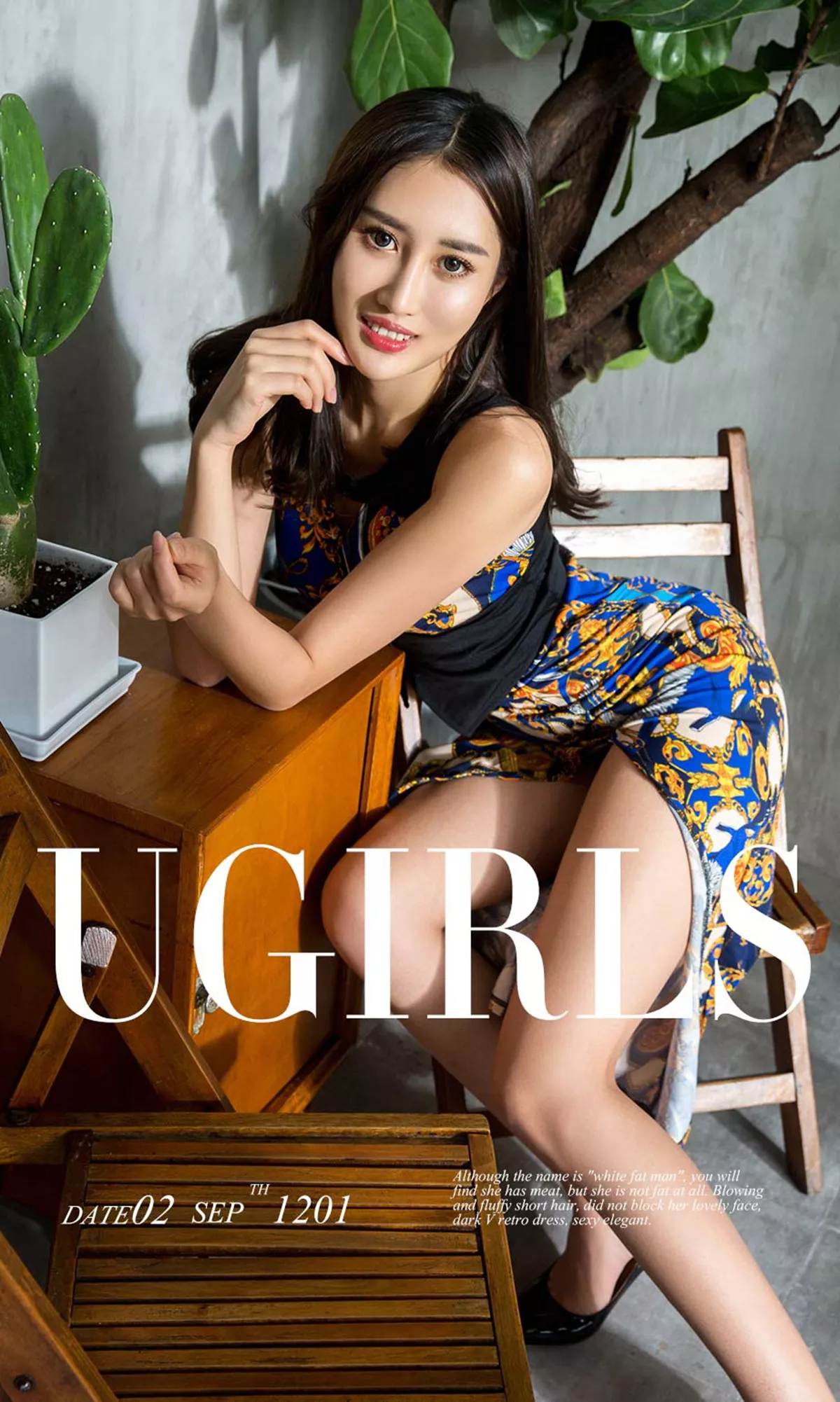 [Ugirls爱尤物]No.1201_嫩模周漠居家私房内衣系列半撩内衣露豪乳双手遮点诱惑写真35P