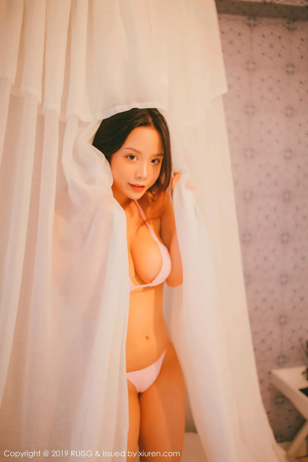 [RUISG瑞丝馆]VOL.070_嫩模木木夕Mmx私房性感白色内衣秀完美身材豪乳诱惑写真46P